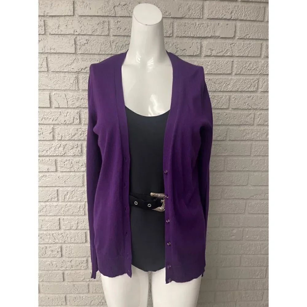 NWT New York & Co. Purple Fine Knit Sweater Size M